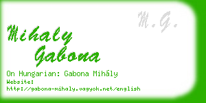 mihaly gabona business card